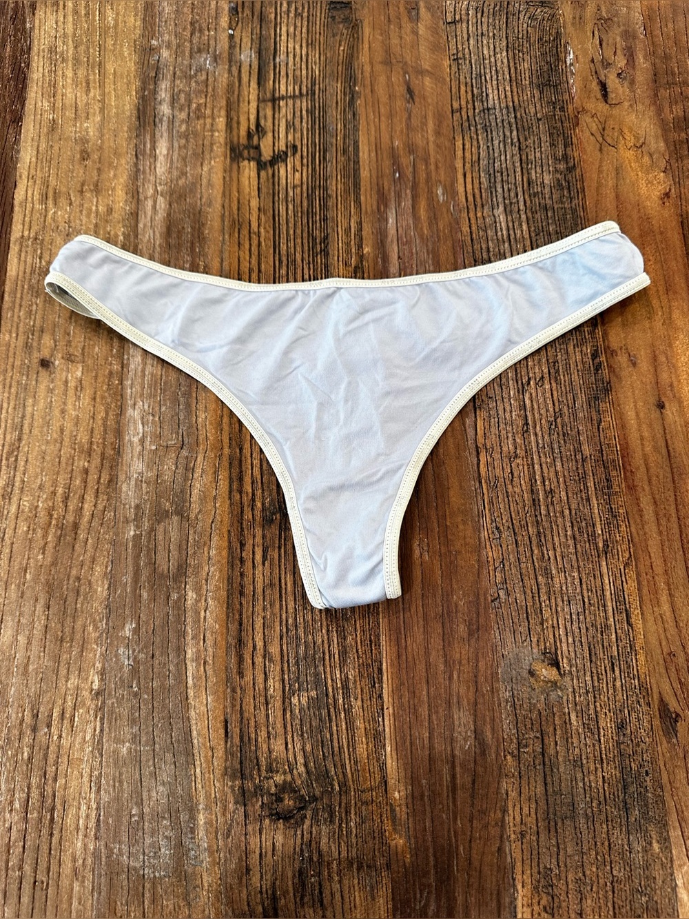 Dolce & Gabbana light gray Bikini Brief with yellow Trim